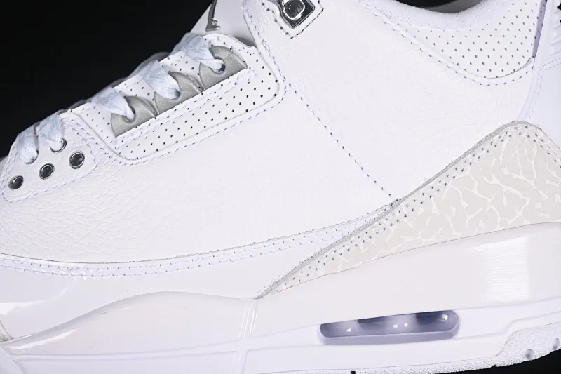 All categories Air Jordan Jordan series basketball shoes Air Jordan 3 Air Jordan 3 Retro "Pure Money" AJ3 Joe 3 replica white cat CT8532-111